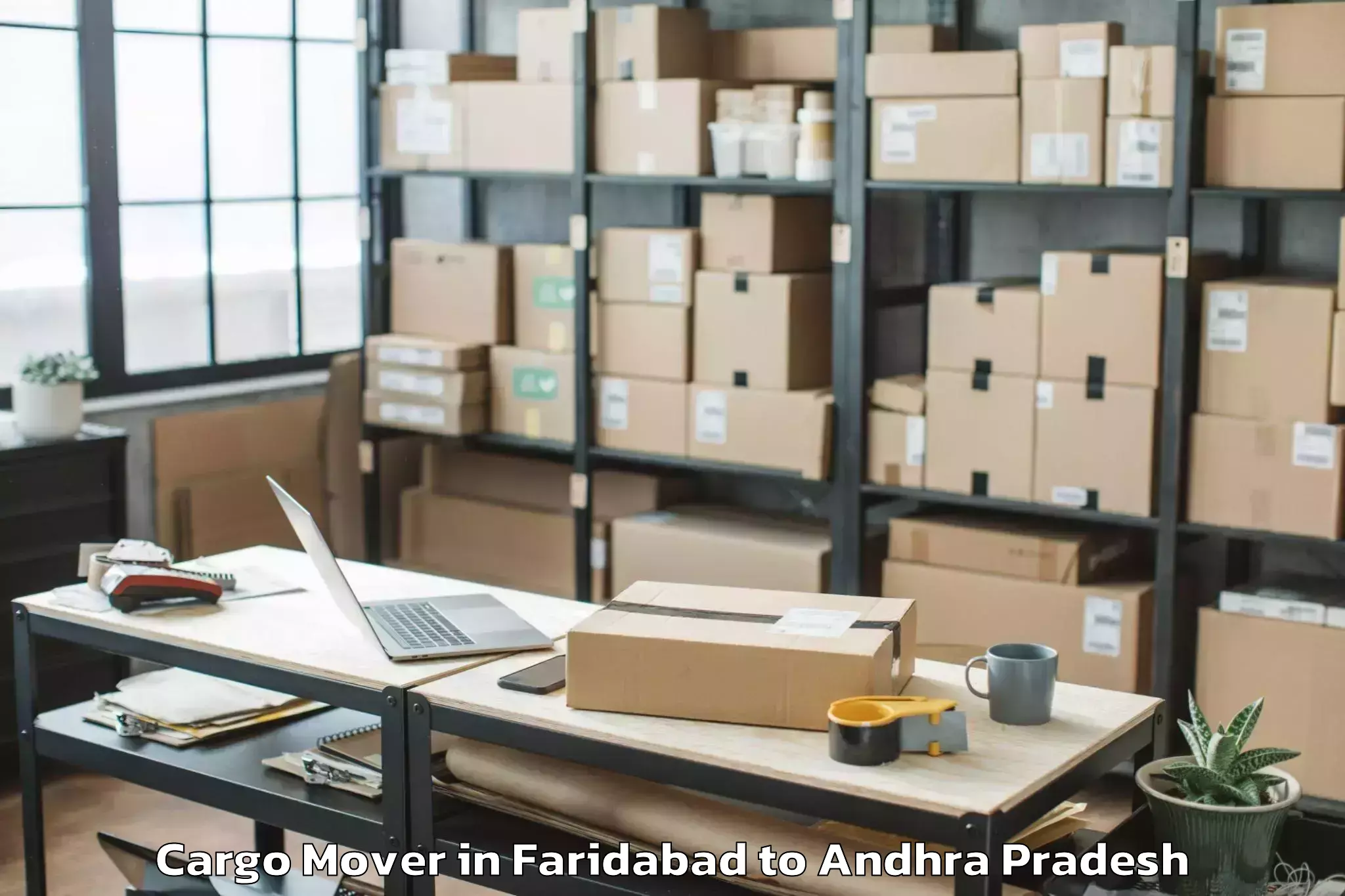 Easy Faridabad to Narasapuram Cargo Mover Booking